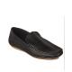 Plain Casual Synthetic Leather Loafers - Black