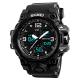 New Design Multifunction Chronograph Analog + Digital Sports Watch -Black