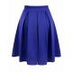 Kiss Pleat Flared Skirt - Blue