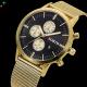 Men's Watch------Luxury Top Brand 3ATM Water Resistant Men's Business Watch----GOLD