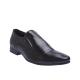 Bull Stamped Leather Formal Shoe - Black