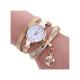 Women Leather Rhinestone Analog Quartz Wrist Watches BG