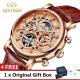 Top Brand Mechanical Watch Luxury Men Business Leather Band Male Watches Clock Gift For Men Wrist Watch