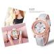 Fashion Women Dress Watch Women Leather Ladies Gift Clock Rhinestone Watches