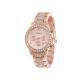 Ladies Fashion Rhinestone Studded Watch - RoseGold