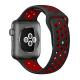 Sprots Band For Apple Watch 38mm 42mm - Durable Soft Silicone Replacement Sport Band IWatch Strap For Apple Watch Series 3 Apple Watch Series 2 Apple Watch Series 1 38mm 42mmBlack-Red