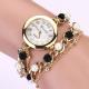 Women Geneva Faux Pearl Flower Chain Bracelet Wrist Quartz Dial Watch