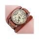 CCQ Brand Vintage Cow Leather Bracelet Watch Men Women Wristwatch Quartz CO