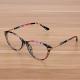 Retro Eyeglasses Optical Frames Clear Lens Glasses Black Transparent Oval Cat Eye Glasses Eyewear Frames Spectacle Women Men