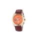 Geneva Business And Professional Crocodile Leather Analog Quartz Unisex Wrist Watch BW-Brown