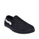 Dale Denim Slip On With White Stripe - Black