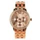 Exquisite Luxury Crystal Quartz Rhinestone Crystal Wrist Watch -Rose Gold