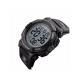 1258 Premium 50m Waterproof Men's Sports Watch, Outdoor Multifunctional Fashion Digital Wristwatch - Black