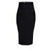 Midi Pencil Skirt - Black