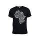 African Swag Patterned Print TShirt - Black