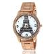 Gold Watches Diamond Dial Gold Steel Analog Quartz Wrist Watch