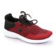 Lace Up Synthetic Sneakers - Red