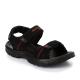 Suede Boys Velcro Sandals - Black