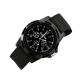 Africashop Wrist Watch Men's Fashion Sport Braided Canvas Belt Analog  Black