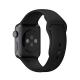 Strap Bracelet Band Silicone Fitness Replacement For Apple Watch 38mm BK Artificical