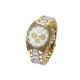 Geneva 9708 White Gold Chain Wrist Watch