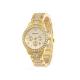 Ladies Fashion Rhinestone Studded Watch - Gold