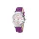 Geneva Lady Girl Roman Numerals Leather Band Quartz Wrist Watch Bracelet-purple