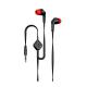 Earphone JD88- Super Bass In-ear Stereo Cable With Wheat Phone Headset - Black (1 Unit Per Customer)