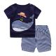 2 Pcs Baby Kids Clothes Set Cartoon T-shirt + Shorts Casual Set