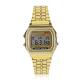 LED Digital Waterproof Quartz Dress Unisex Wrist Watch - Gold