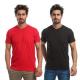 Bundle Of 2 V-Neck T-Shirt_Black & Red