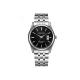 Classic Men's Women's Unisex Executive Wrist Watch With Calendar - Silver/Black