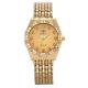 Fancy Female Rhinestone Wrist Watch - Gold