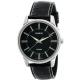 MTP-1303L-1A Leather Watch - Black