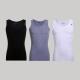 Bundle Of Three Solid Sleeveless Derby - Black&White & Grey