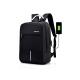 2018 Anti Theft Oxford Smart Bag With Password Lock + Headset Jack With USB Charging Port, Security Travel Backpack & Laptop Bag Water Repellant  - 2018 Design- Black