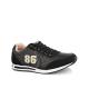 Men's Casual Sneakers 86 - Black Top / White Sole