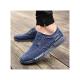 Canvas Men Shoes Denim Lace-Up Men Casual Shoes New 2017 Plimsolls Breathable Male Footwear Spring Autumn-blue