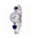 Wristwatch With Royal Blue Stud_Silver