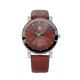 Pure Leather Wrist Watch- Brown