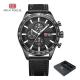 MF0029G Leather  Watch - For Men - Black