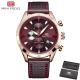 MF0011G Leather  Watch - For Men - Brown/Gold