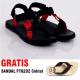 Footage Sandal Pria F- 01 Hitam-Merah Free F-02 Abu