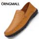 ORNGMALL Pendatang Baru Italia Klasik Fashion pria Kasual Sepatu Kulit Moccasin Loafers Sepatu Boat Sepatu malas Mengemudi Shose Slip-On Sepatu Resmi Sepatu Plus Ukuran 38-47