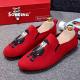 Kulit Suede Pria Slip 0N Loafers Casual Mobil Sepatu Sepatu Sandal Pria Perahu Sepatu Rumbai Sepatu Kasual-Intl