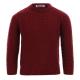 The Softest Round Neck Ribbed Hem Pullover - Maroon