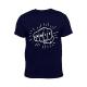 Unisex Grace Print T-Shirt - Navy Blue