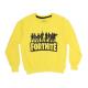 Boys " Fortnite " Print Long Sleevs Sweatshirt - Bright Yellow