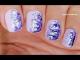 Easy & Quick Purple DRY MARBLE NAILS Using Needle Lazy Girl Nail Art Idea