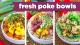 Healthy Poke Bowl Recipes! Tuna, Salmon & Tofu! Mind Over Munch